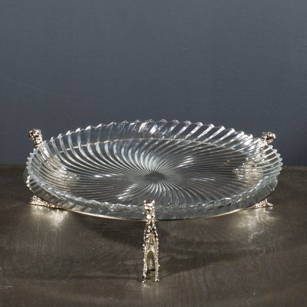 ظرف گرد پایه دار