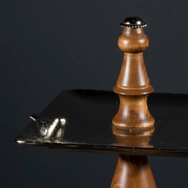 شیرینی خوری مربعی دوطبقه گنجشک دار