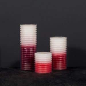 ست شمع بند دار ( حلقه ای ) - شمع دکوری - گونای هوم - دکوراسیون - تزئینی - شمعدان